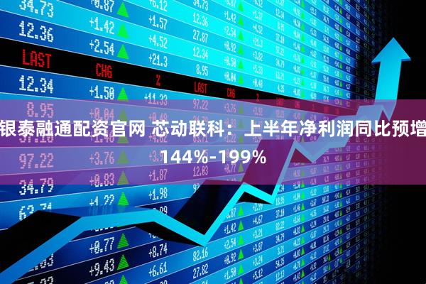银泰融通配资官网 芯动联科：上半年净利润同比预增144%-199%